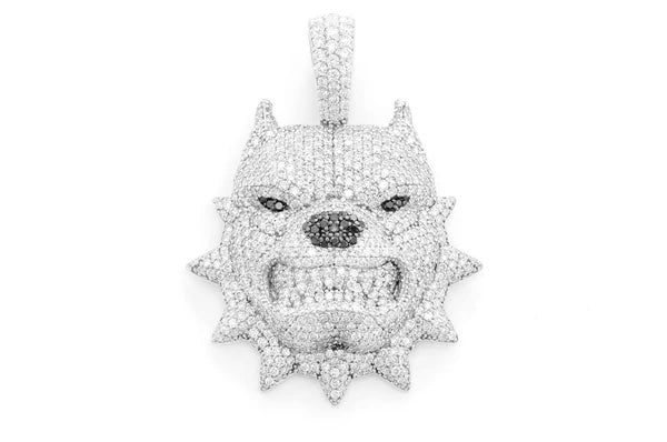 diamond pitbull pendant