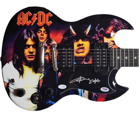 AC/DC Angus Young Autographed Guitars For Sale