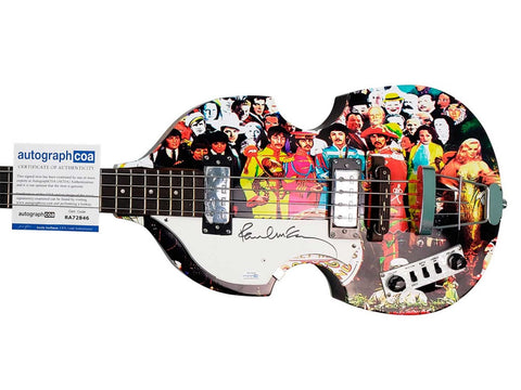 Paul McCartney Autographed guitars for sale