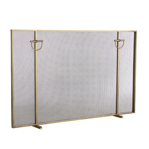 Designer Decor - Firescreen Large Brass Fireplace Modern – BSEID