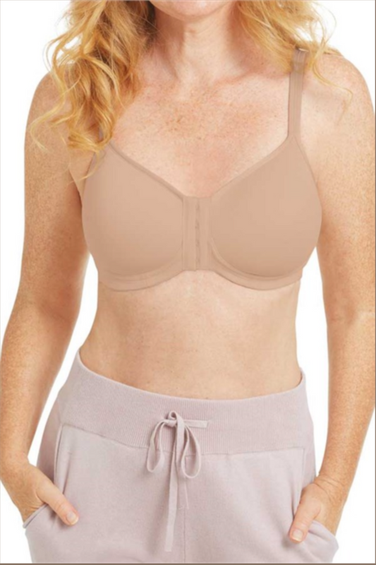  Womens Nancy Non-Wired Pocketed Mastectomy Bra Nude