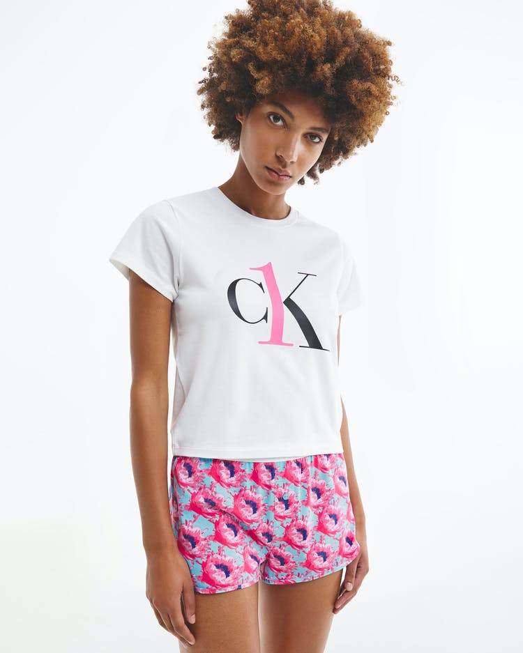 calvin klein shorts pj set