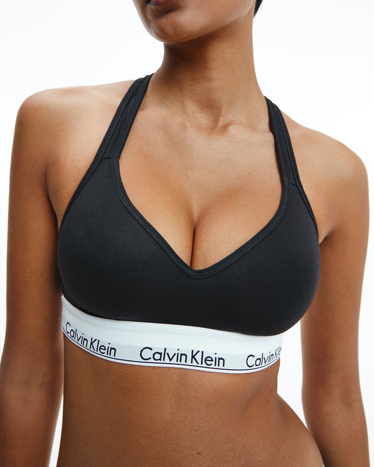 CALVIN KLEIN Modern Cotton Lightly Lined Bralette QF1654 – The Lingerie Bar