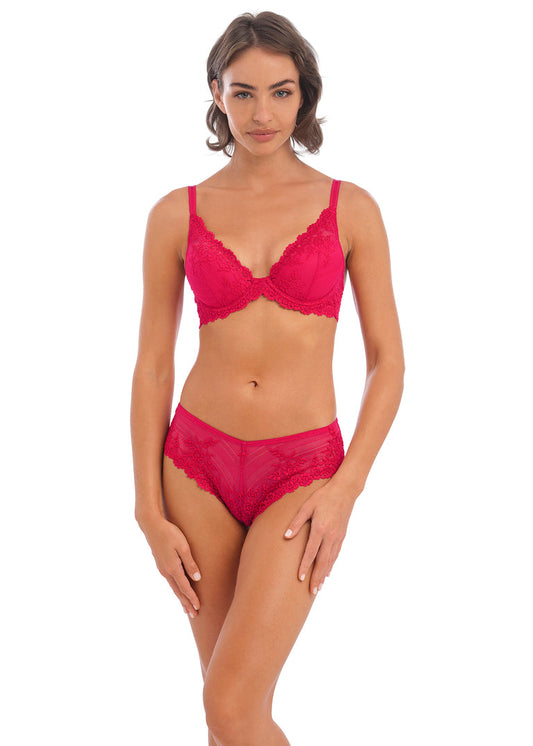 WACOAL Embrace Lace Boyleg WA067491 - Coral Pink/ Persian Red – The  Lingerie Bar