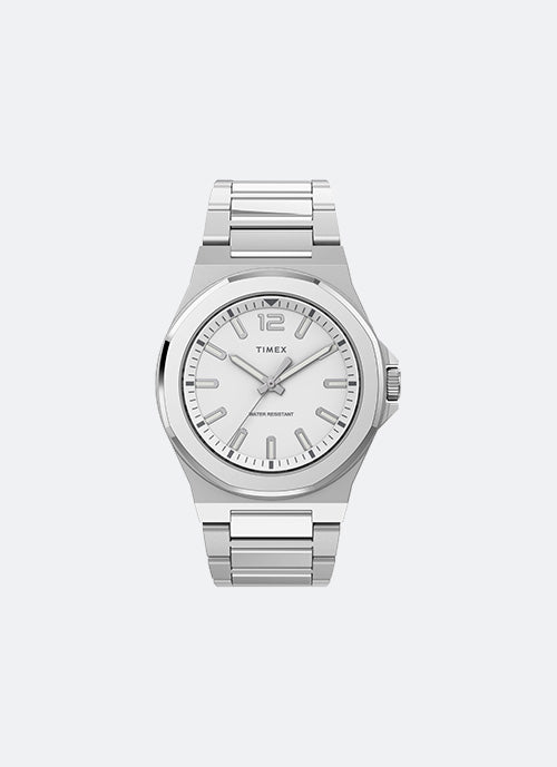 Jam Tangan Essex Ave Thin 40mm Silver-tone Case White Dial SST Bracelet |  The Watch Co.
