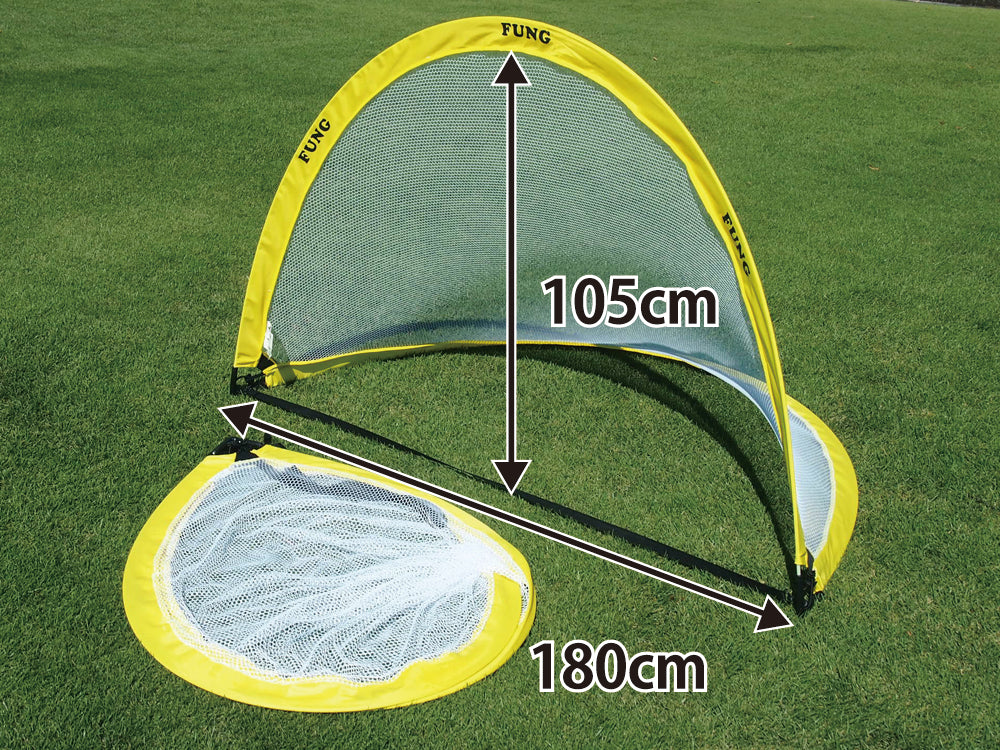 ミニサッカーゴールの通販 パッと開いてサッと収納できるサッカーゴール Fungoal