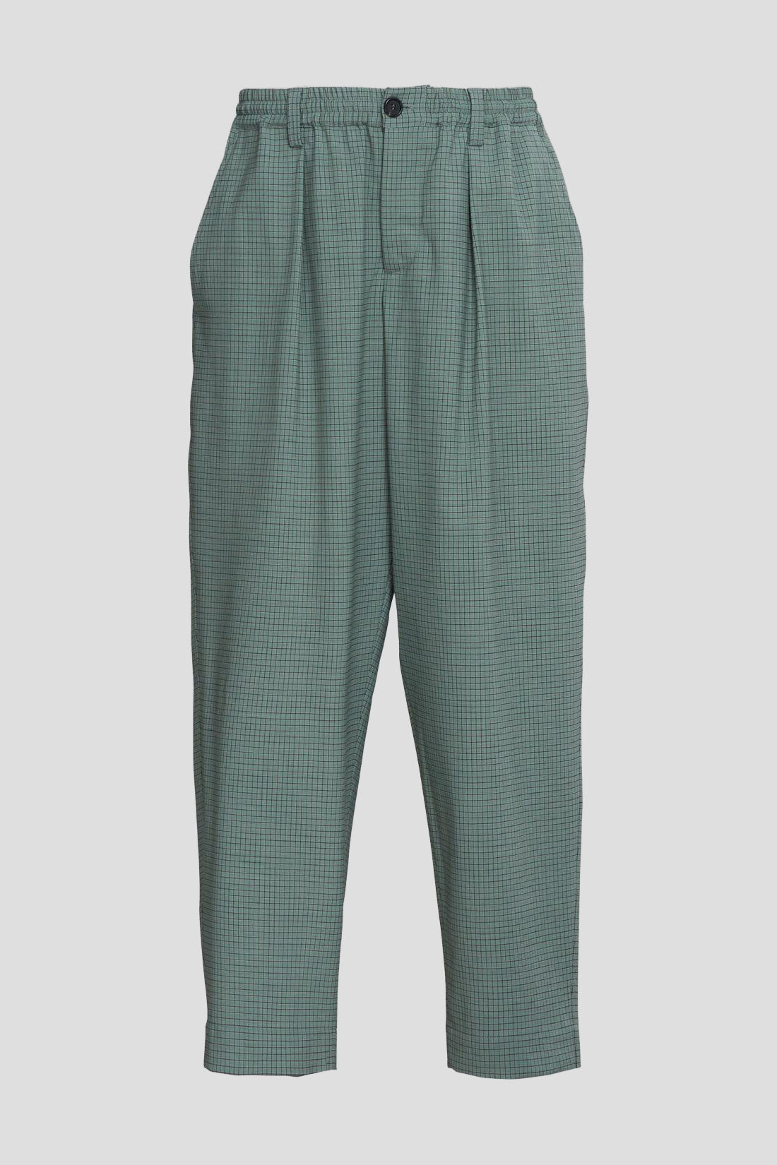 Mint Check Easy Pant