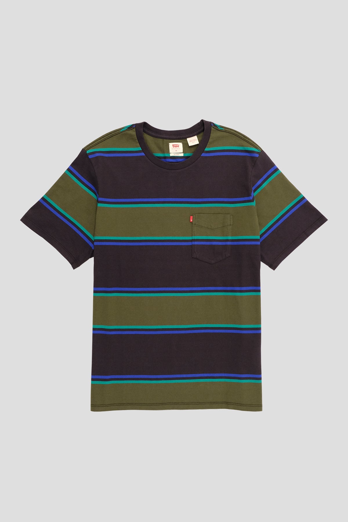 Relaxed Striped Pocket Tee