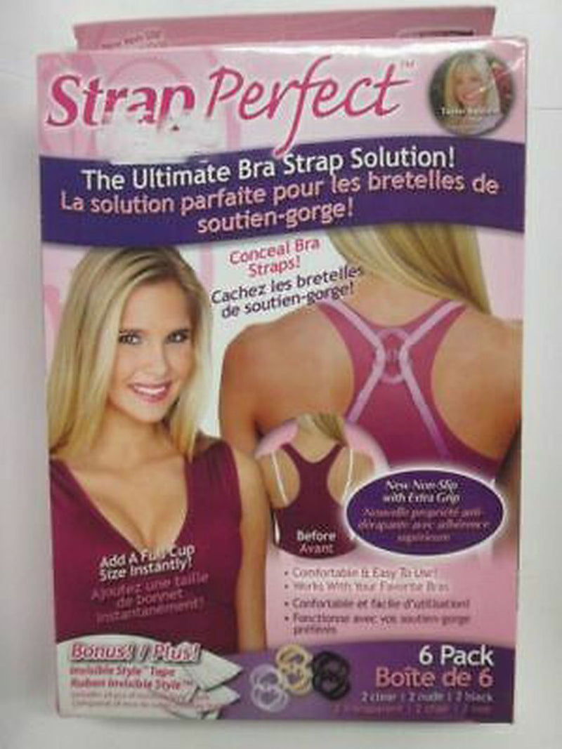 Strap Perfect 6 Bra Strap Concealers Perfect lift Cleavage Control AS SEEN ON TV