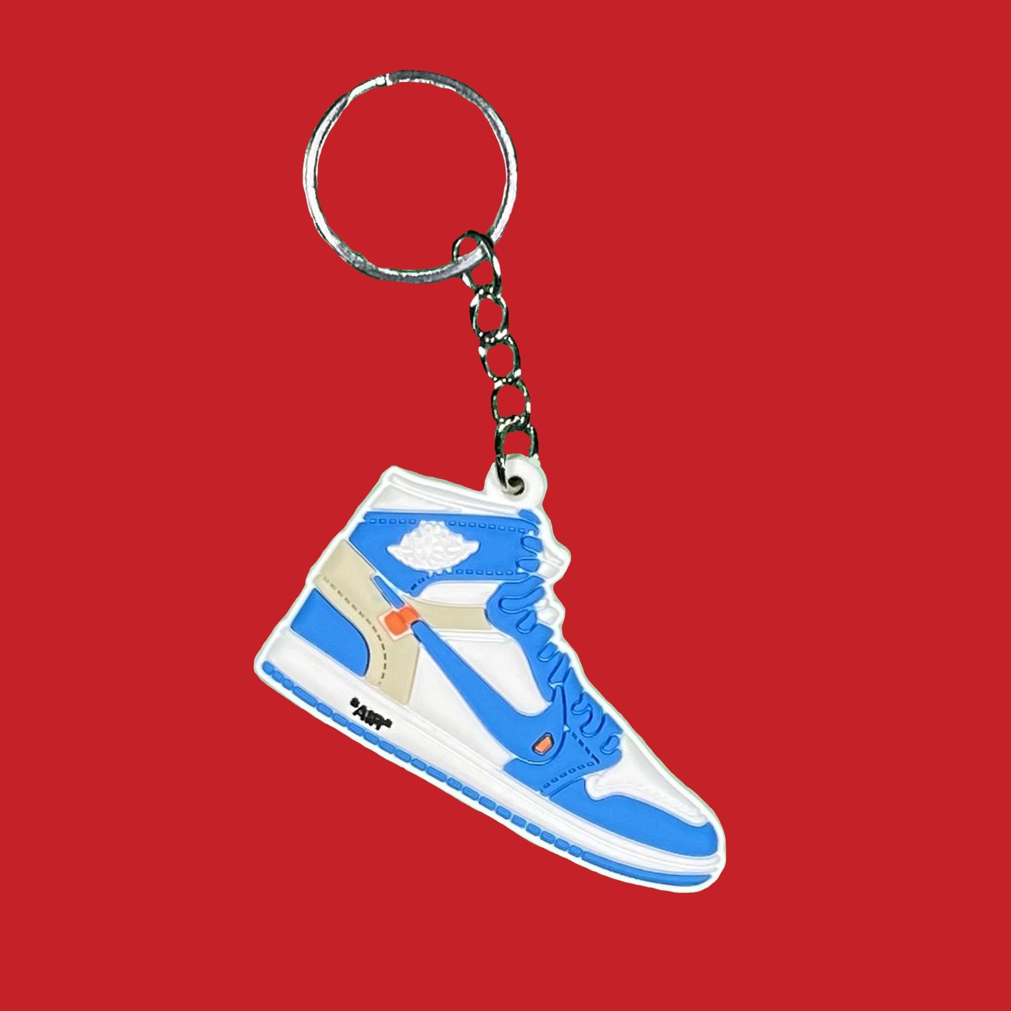 off white unc keychain