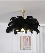 Gatsby Cooper & Feather Pendant Light, 5 Color