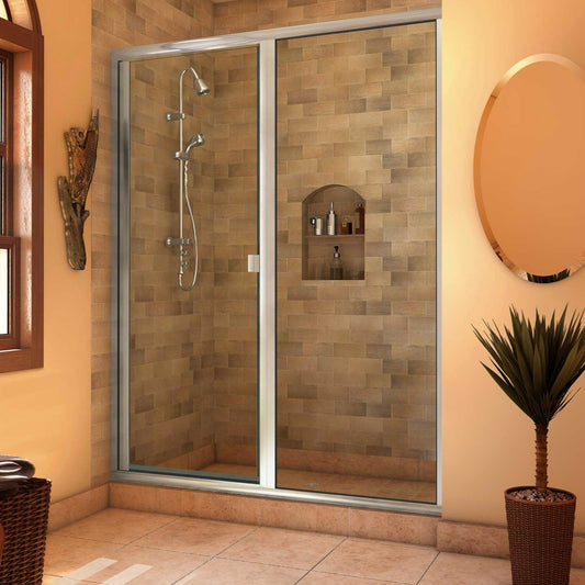 Luna 3/8 Premium Glass Frameless Bypass Sliding – Holcam Shower Door