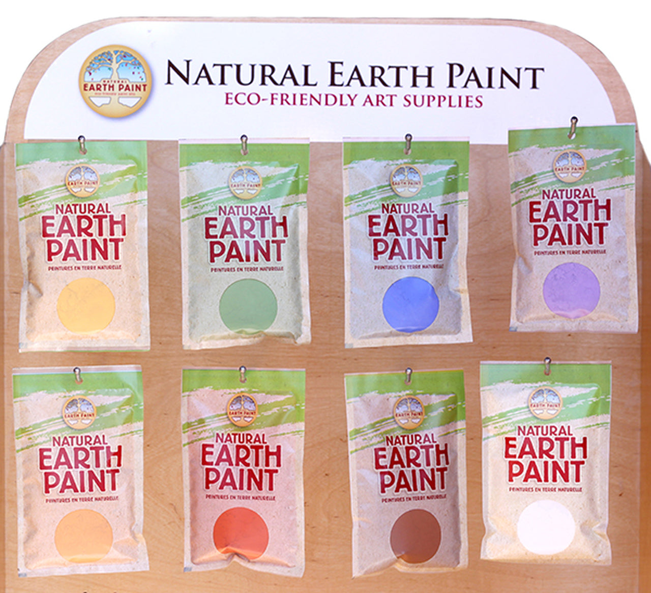 Natuurlijke kinderverf - individuele verpakking - 9 kleuren