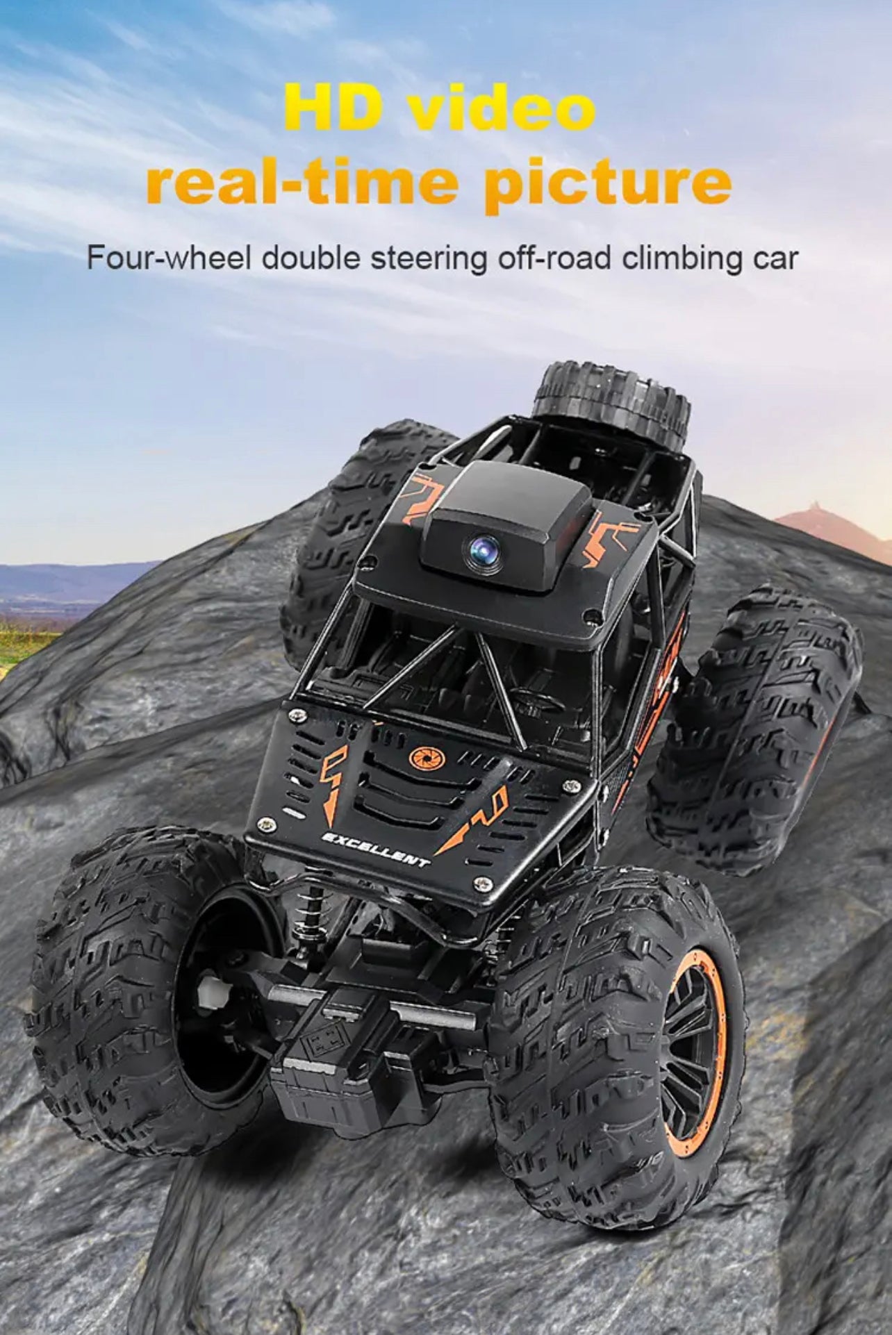 RC Stunt Car Toy Off Road High Speed Wi-Fi with HD Camera