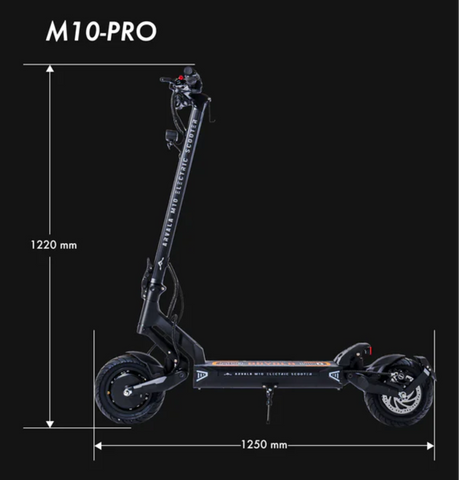 Scooter eléctrico ARVALA M10-PRO 1000W 50Km de alcance con frenos hidráulicos