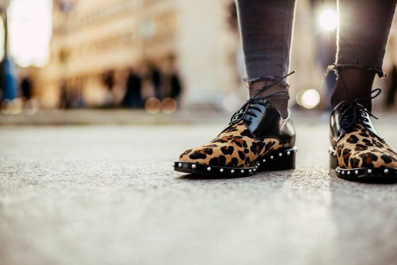 Chaussure imprimé léopard