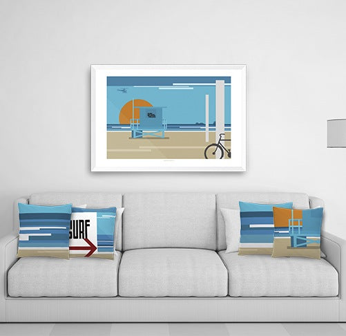 Custom Lifeguard Tower Graphic Print – OsoPorto