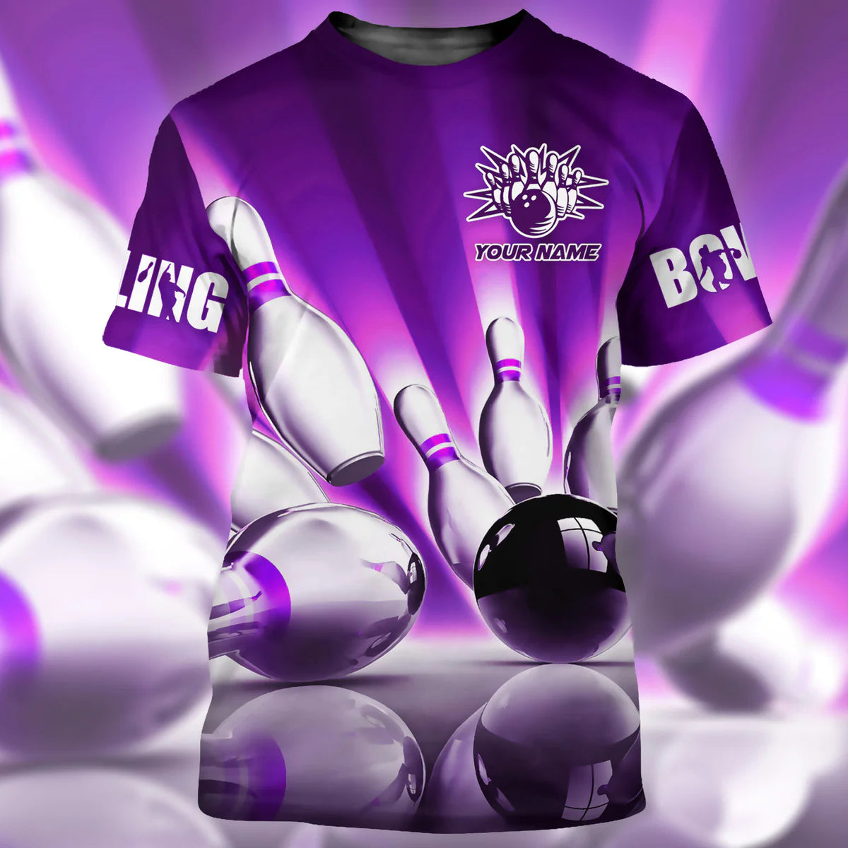 Lovelypod Bowling 3D Printed Shirt, Bowling 3D T Shirt For Men, Presen