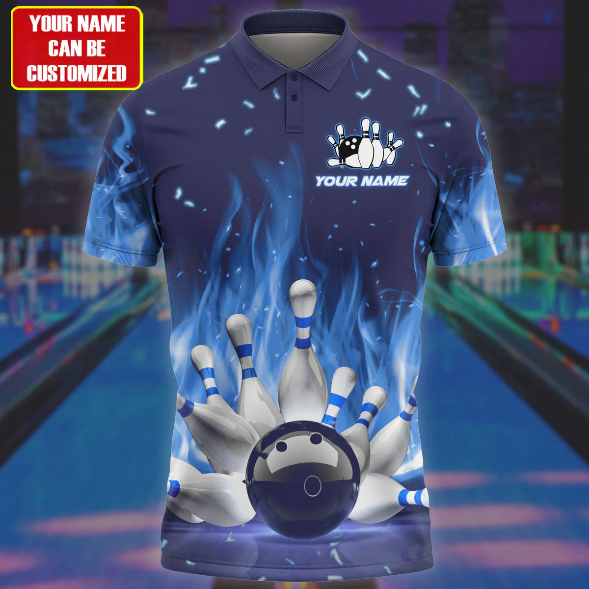 Custom Bowling Polo shirt For Men, Bowling National Day Gift, Bowling
