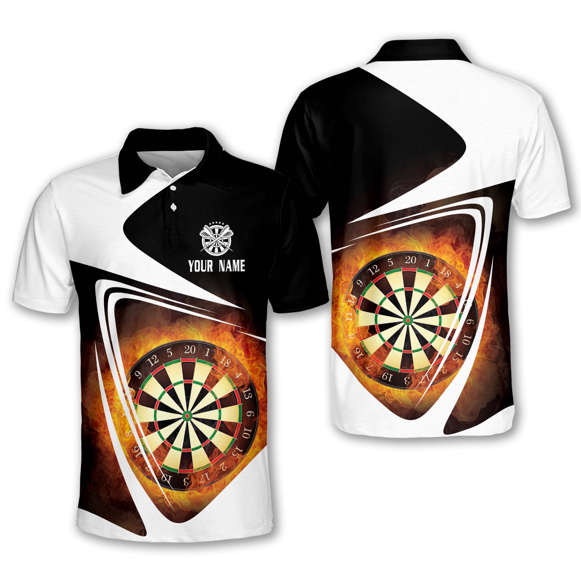 Personalized name Dart 3D shirt, Dart Polo Shirts for Men, Dart team s