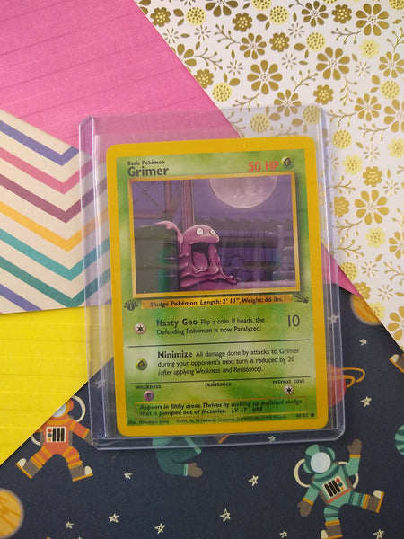 Vintage Common 1st Edition Shellder Fossil Pokemon Card 