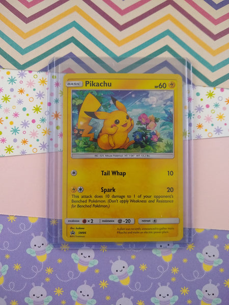 Pikachu HOLO RARE SM206 Promo SHINY Pokemon Card TCG NM 2019