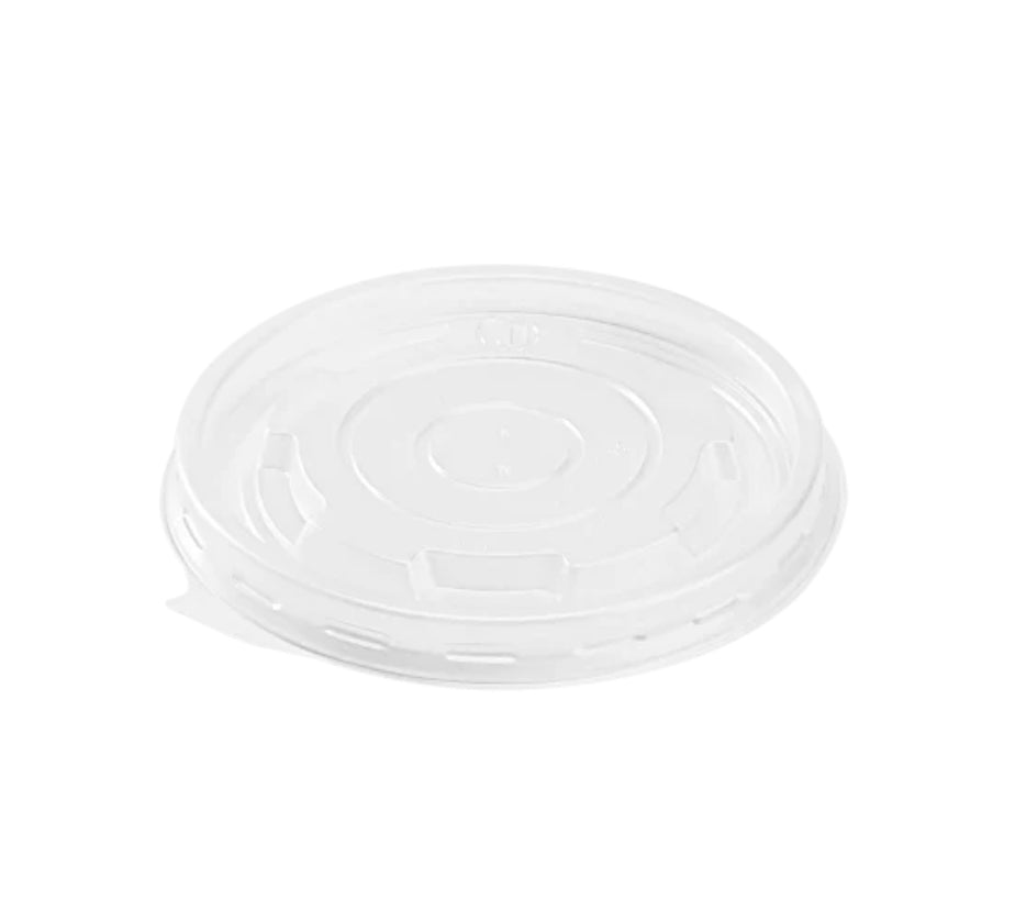 16oz PP Plastic Food Container Flat Lids (112mm) - 1,000 pcs