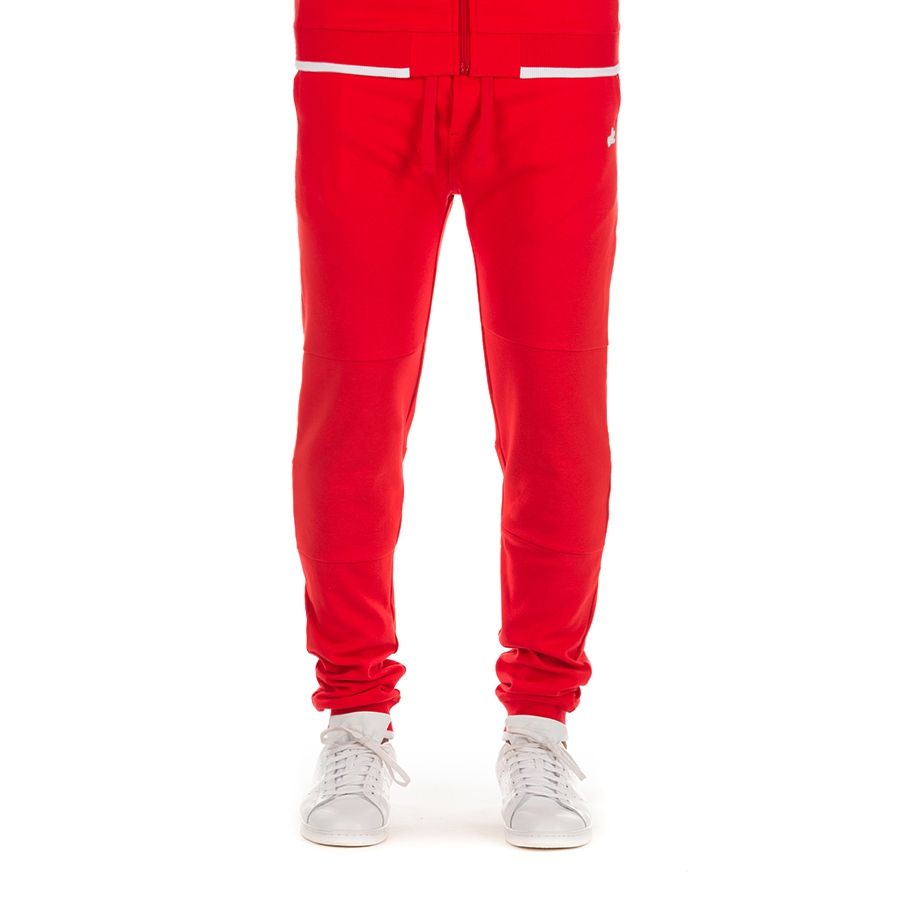 red jogger set