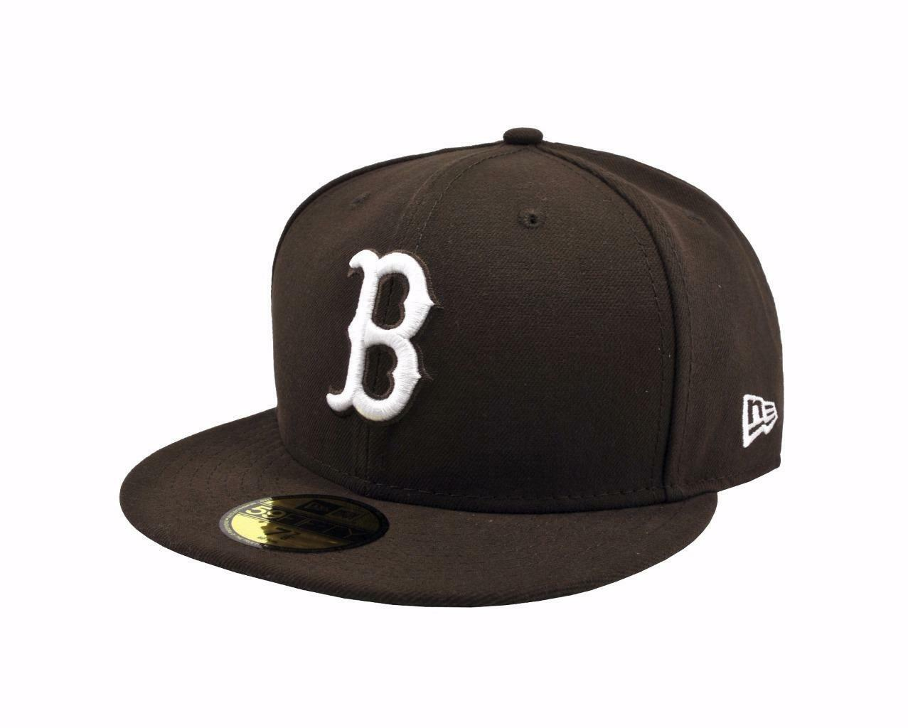 brown red sox fitted