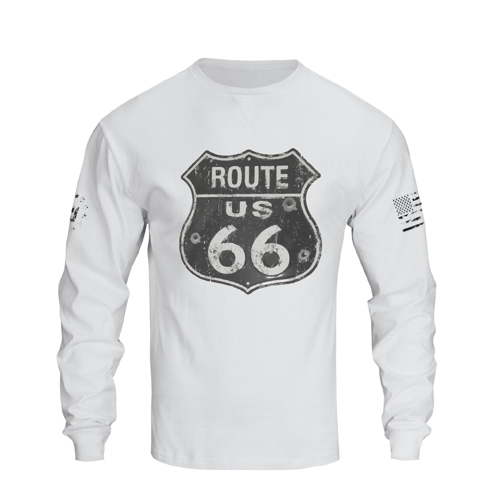 Route 66 Long Sleeve Tees | Men's 100% Cotton Graphic T-shirts | Hyfol