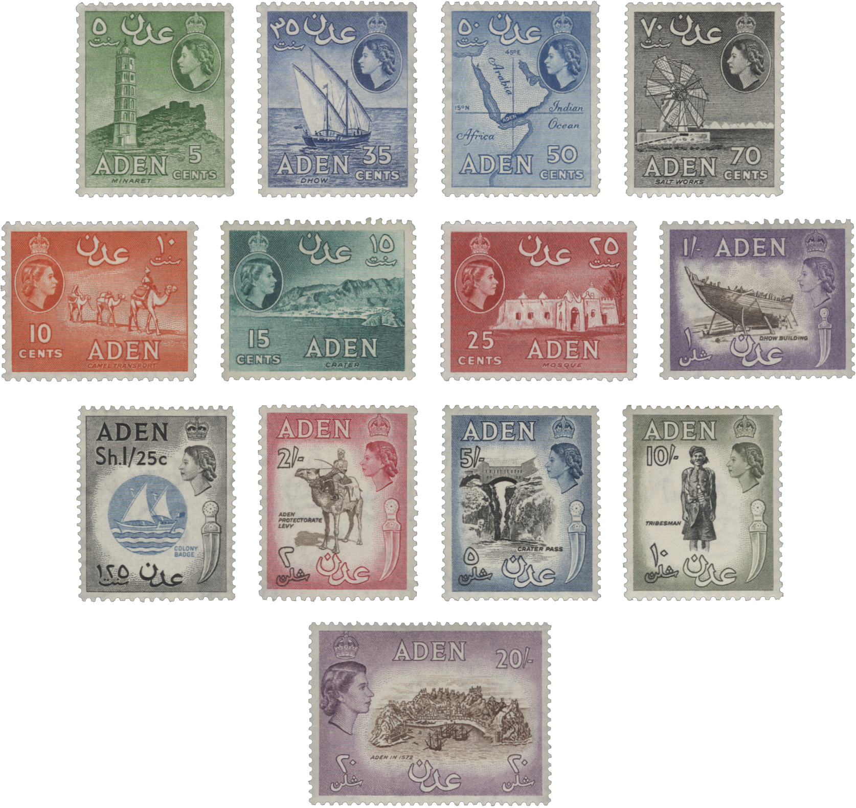 Aden 1953-63 Definitives
