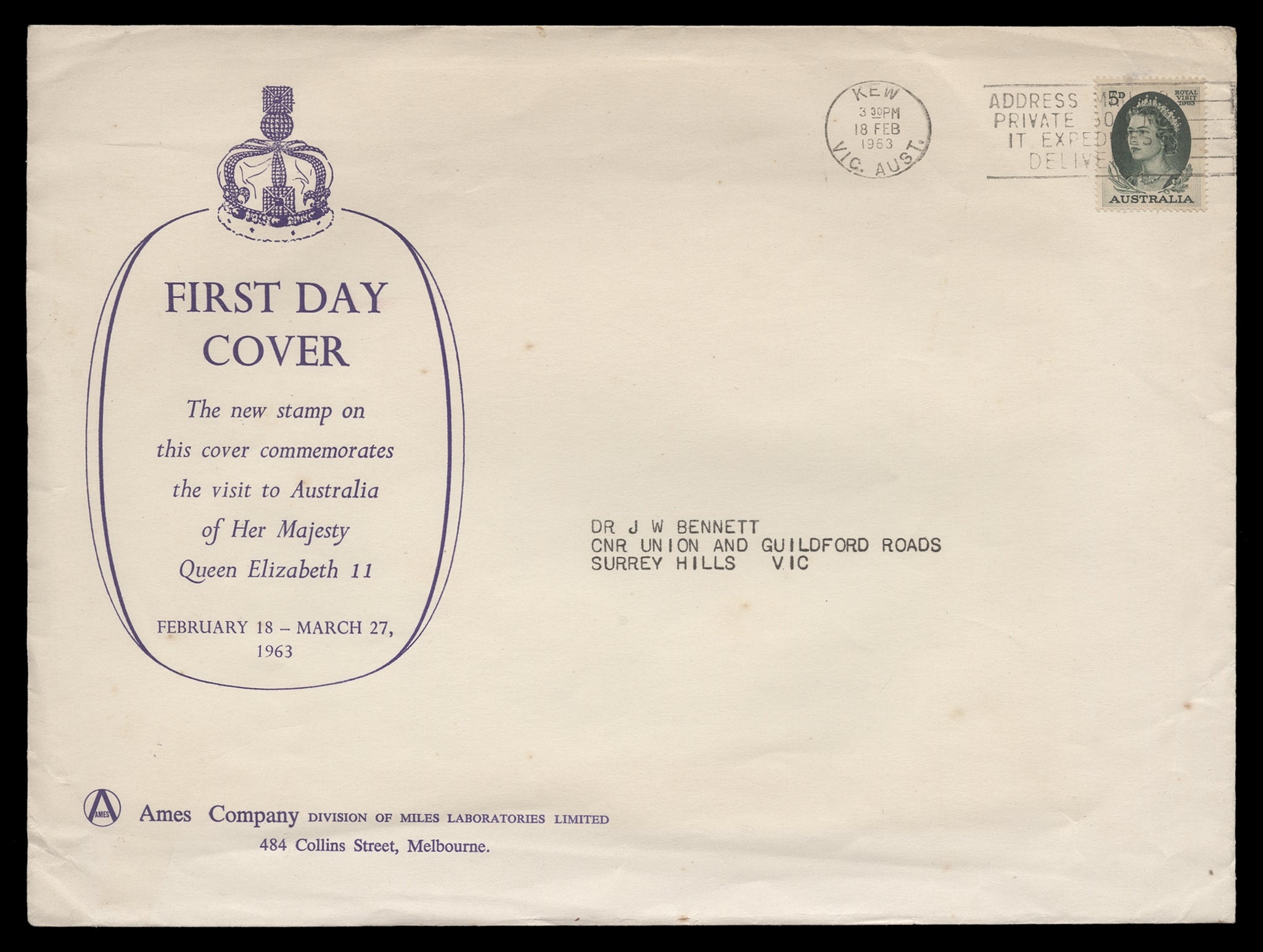 Ames 1963 first day cover