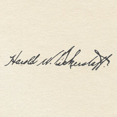 Harold W Bickerstaff signature
