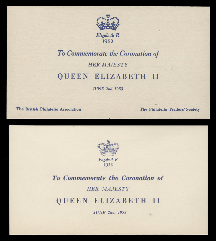 1953 Coronation BPA/PTS inserts