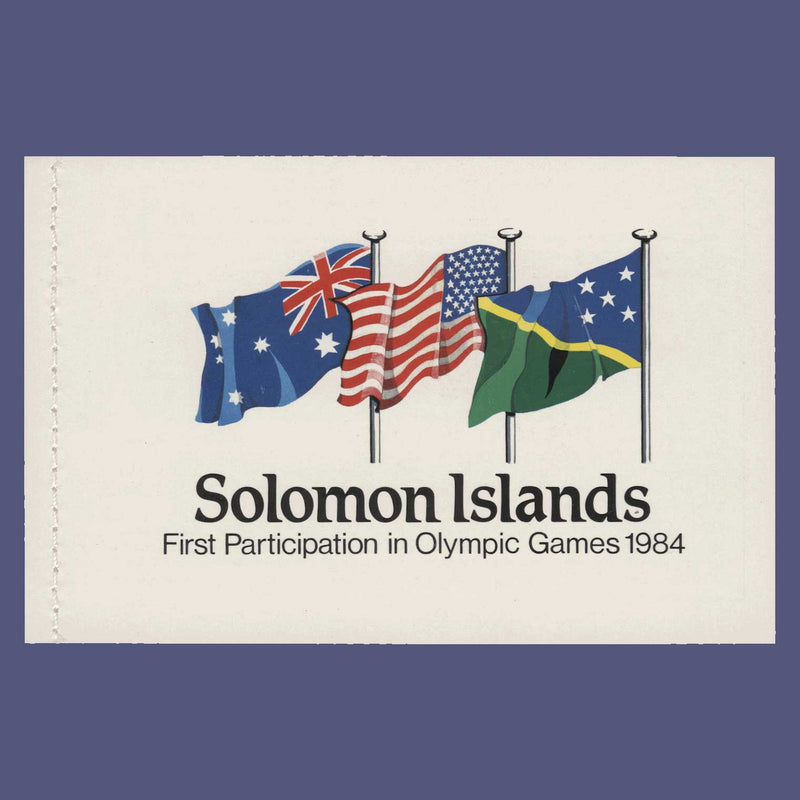 Solomon Islands 1984 Olympic Games, Los Angeles booklet