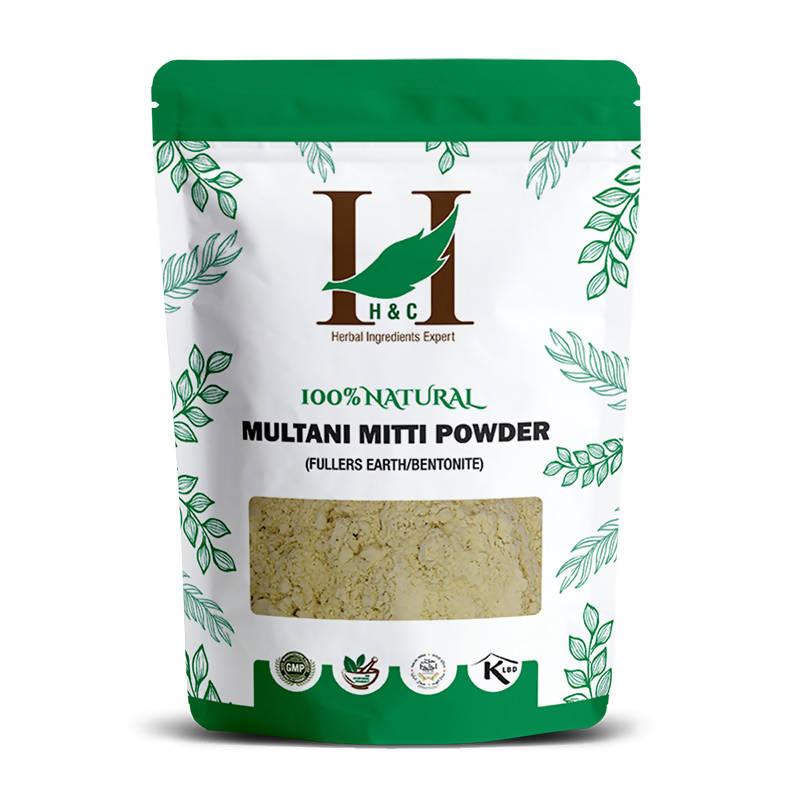 H&C | Herbal Multani Mitti | 100g | Fullers Earth | For Face Glow