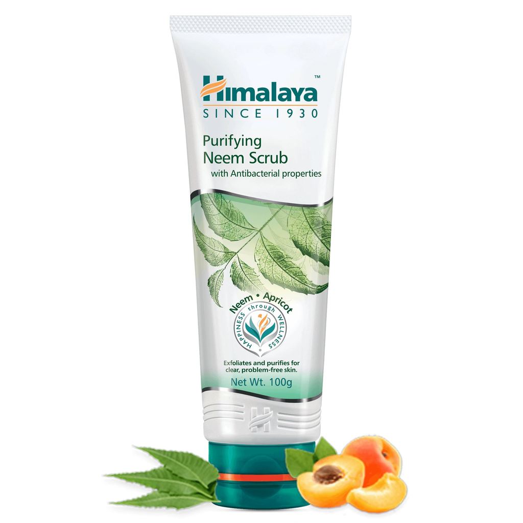 Himalaya | Purifying Neem Scrub | 100g | Neem | Apricot Granules | For Clear, Problem-Free Skin