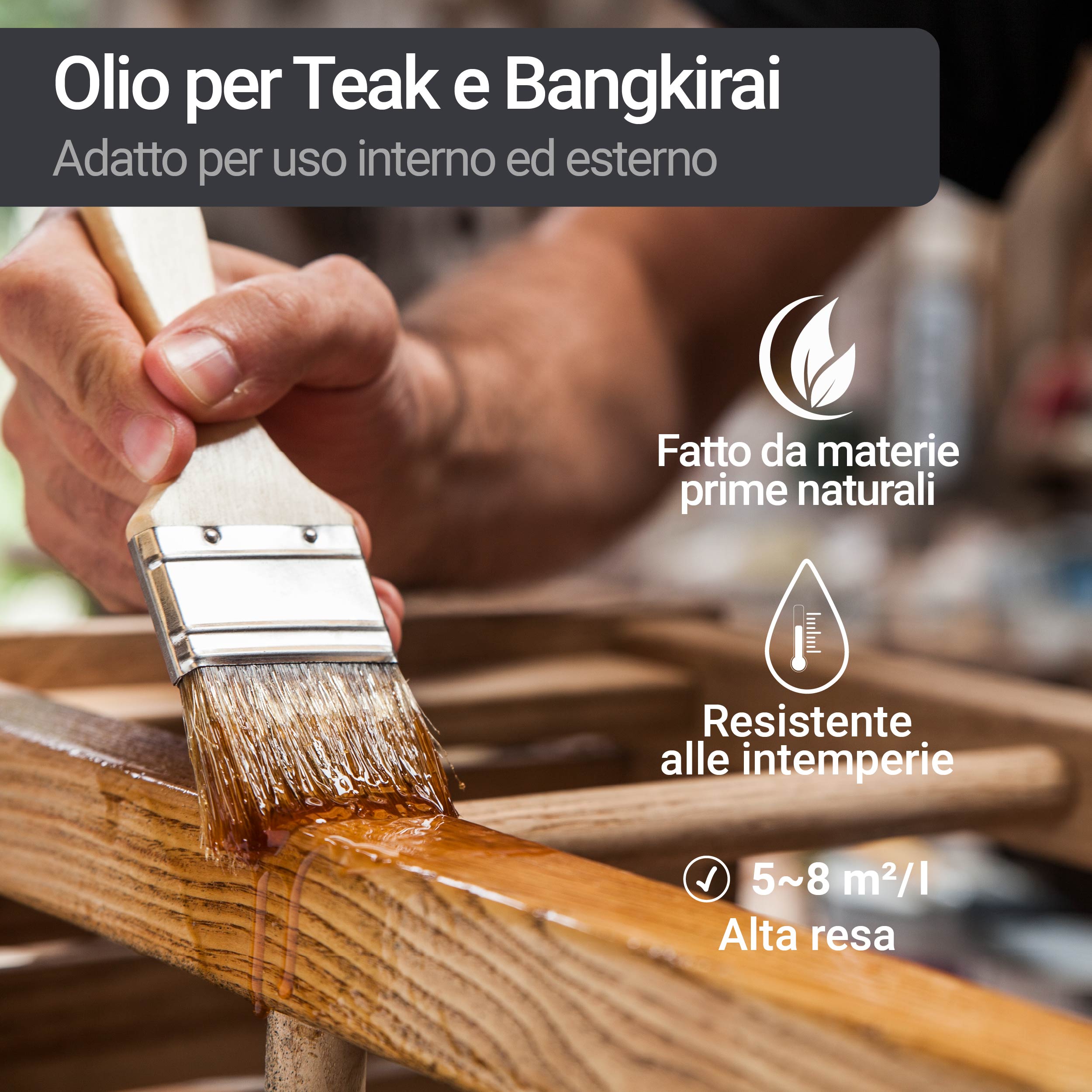 Teak & Bangkirai Pflege Teaköl Pflegeöl Holzpflegeöl Holzöl Öl W205