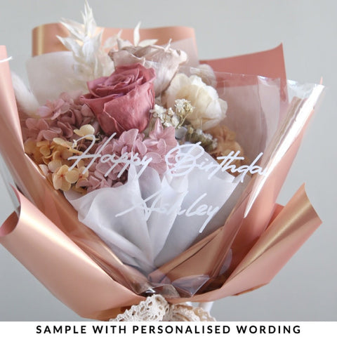 Personalise the bouquet