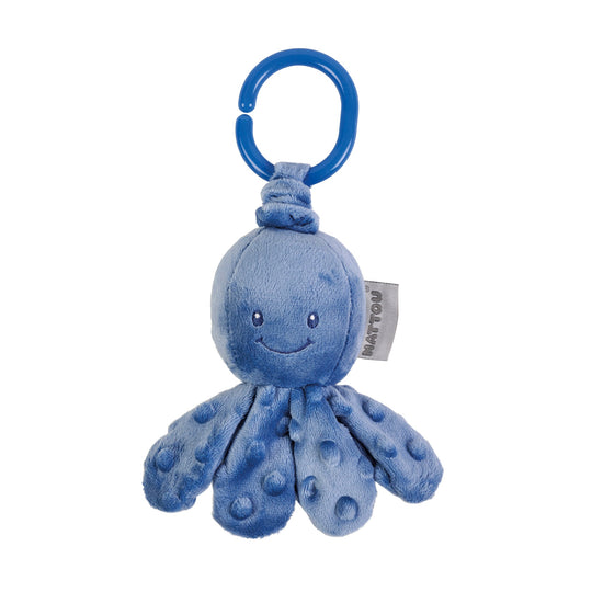 Doudou Nattou Lapin Bleu maxi 67 x 40 cm Plat - Lapidou