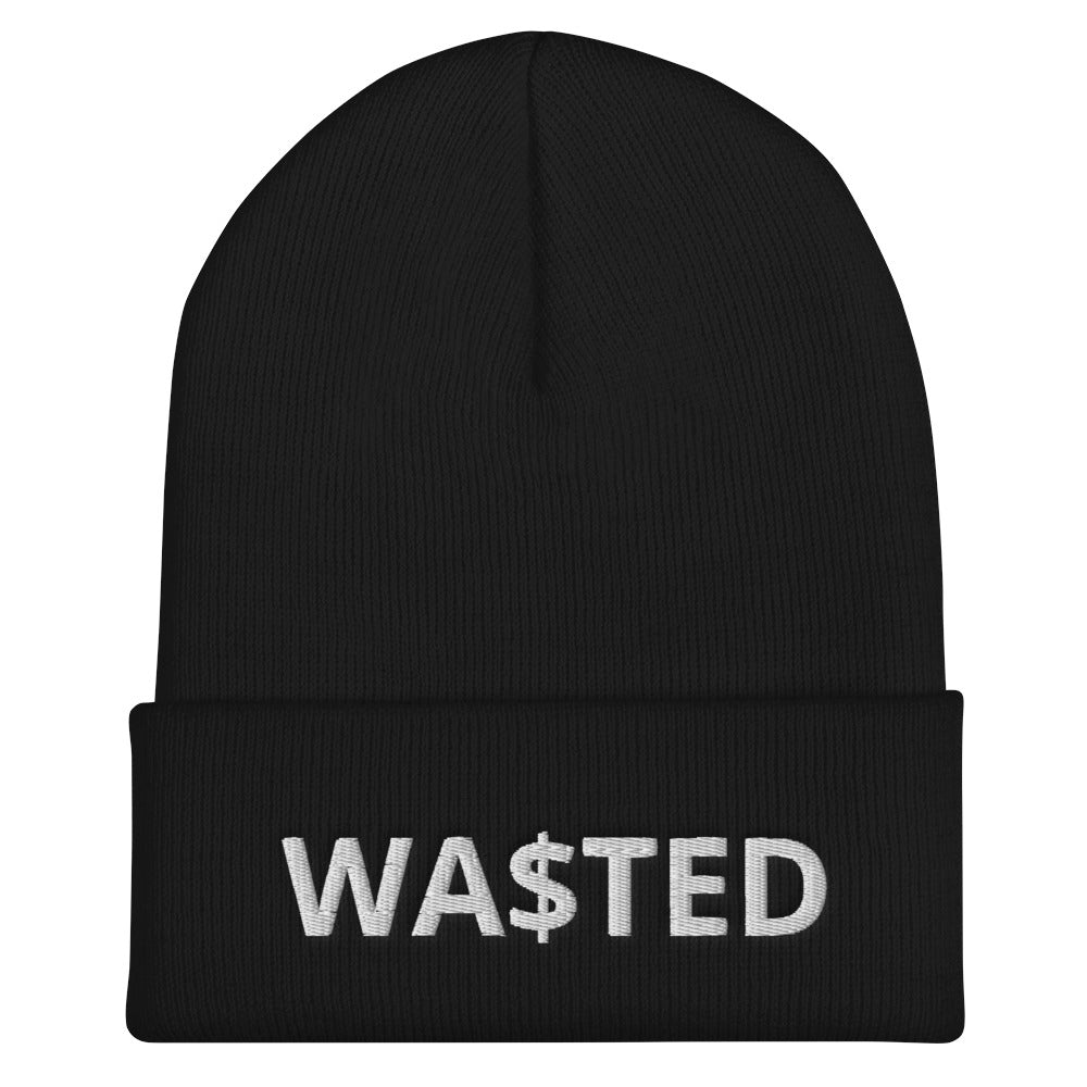 WA$TED Cuffed Beanie