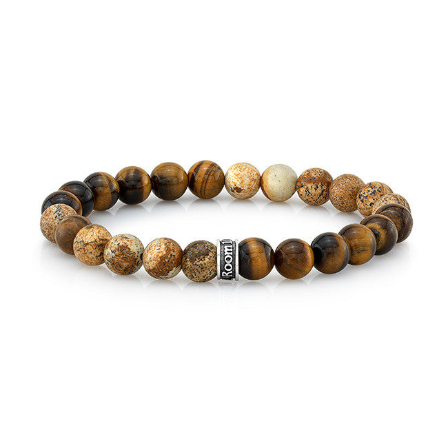 Amazon.com: Wanmei 8mm Black Matte Agate & Tiger Eye Healing Energy Stone  Beads Distance Bracelets For Couples(2 pcs): Clothing, Shoes & Jewelry