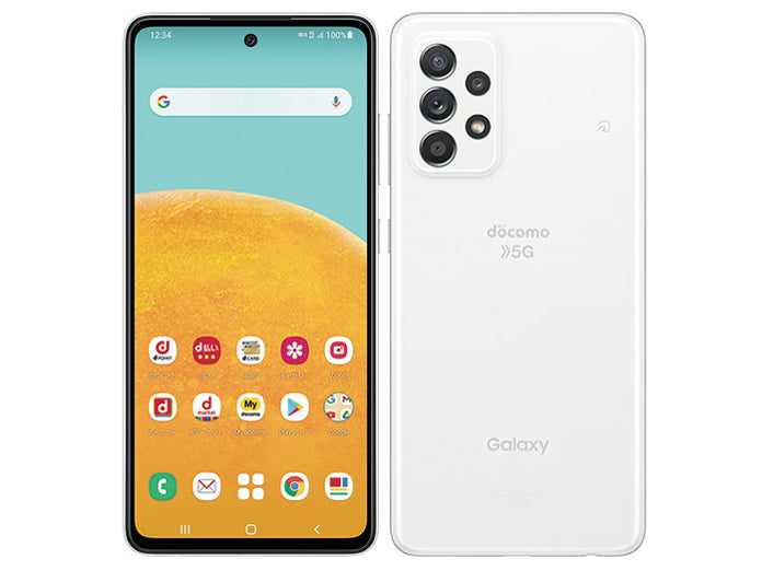 Sランク】SIMフリー Galaxy A52 5G SC-53B docomo オーサムホワイト