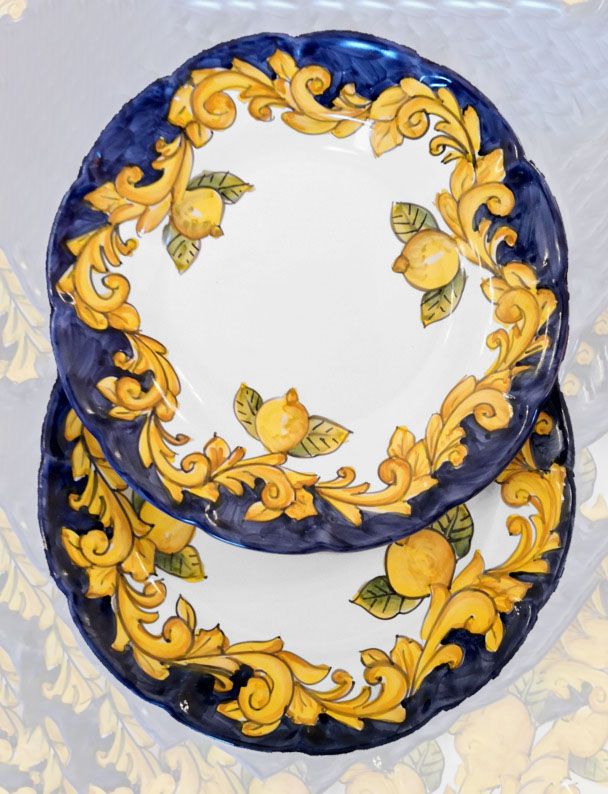 Barattolo per spezie linea barocco margherita. Ceramica di Vietri dipi –  Vietri With Love