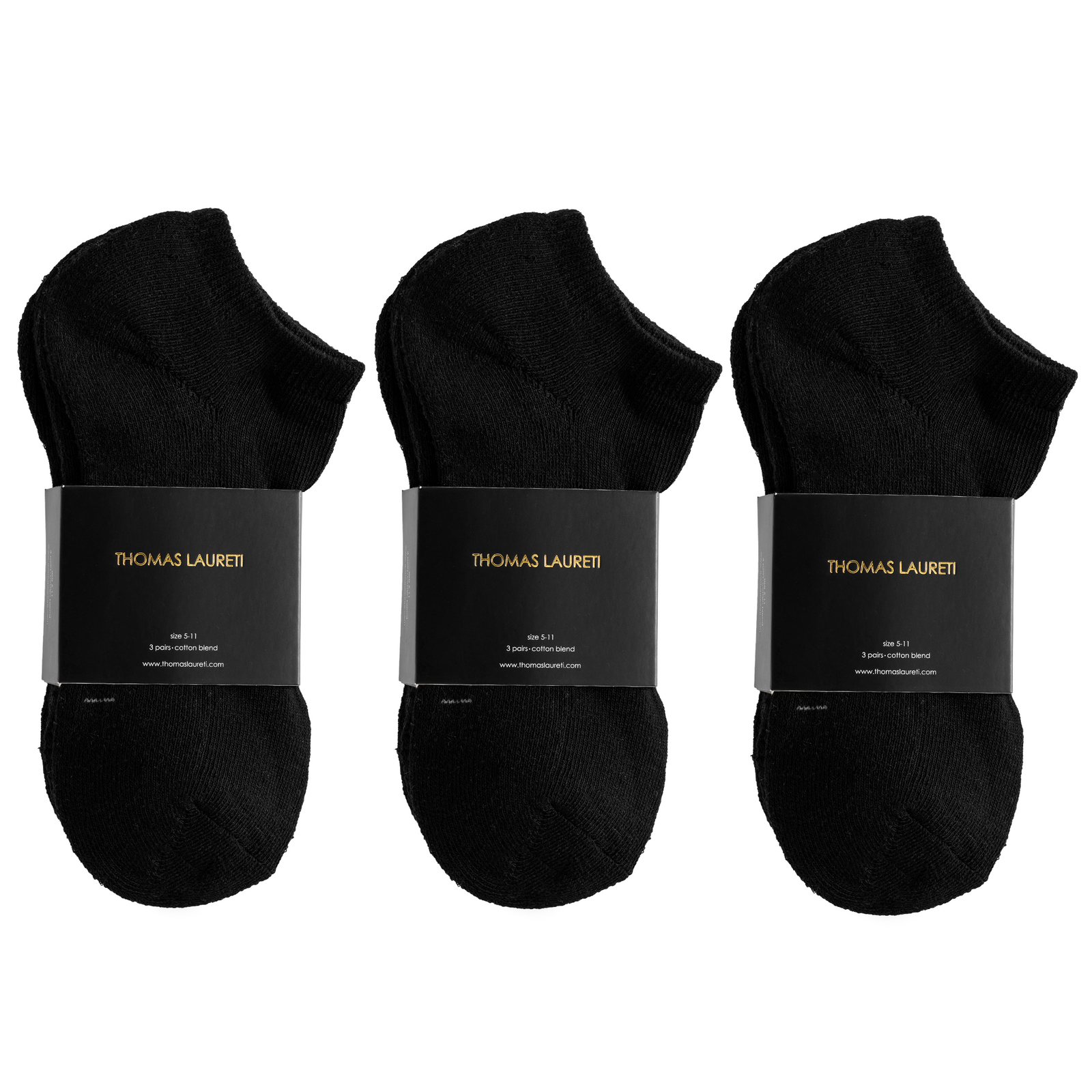 9 PAIRS LAURETI ANKLE SOCKS ( UNISEX • FREE SIZE ) ( BLACK ...