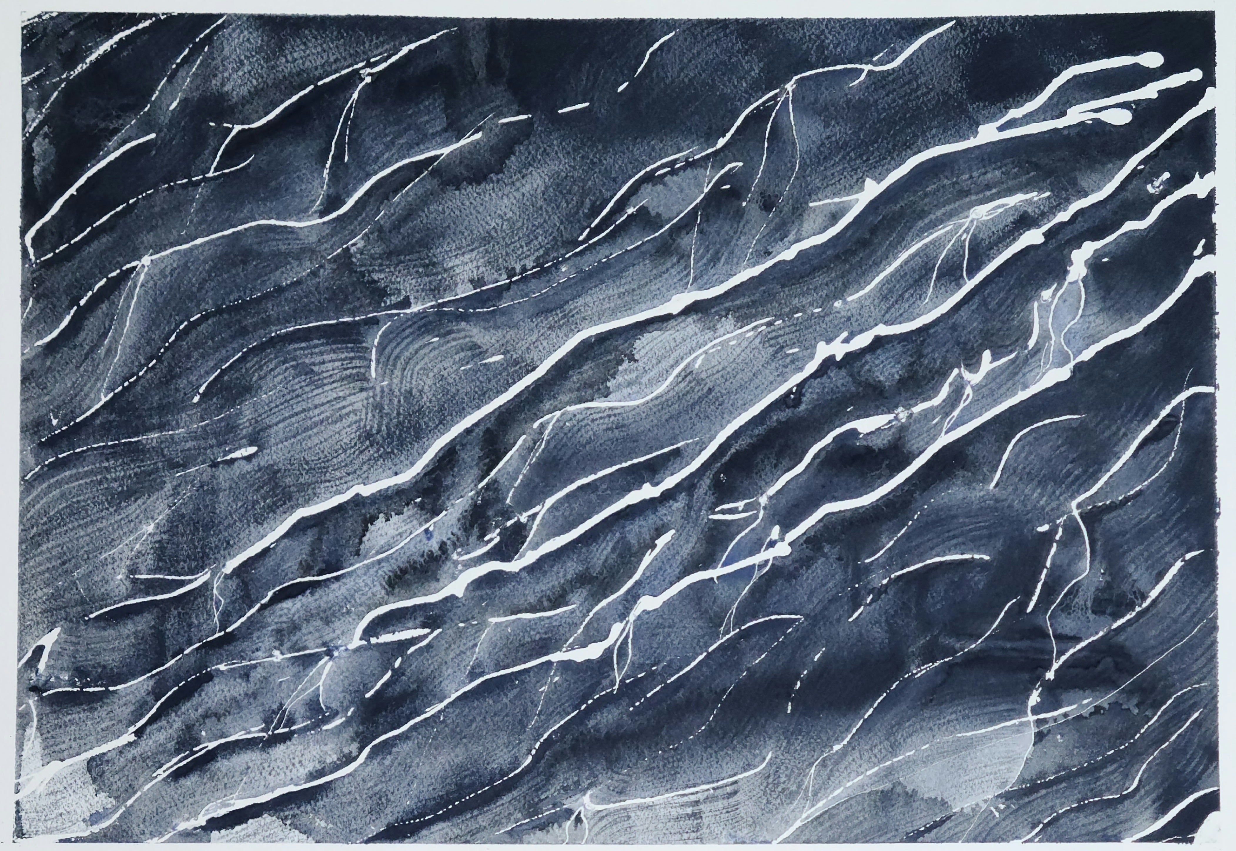 Rivulets watercolor painting