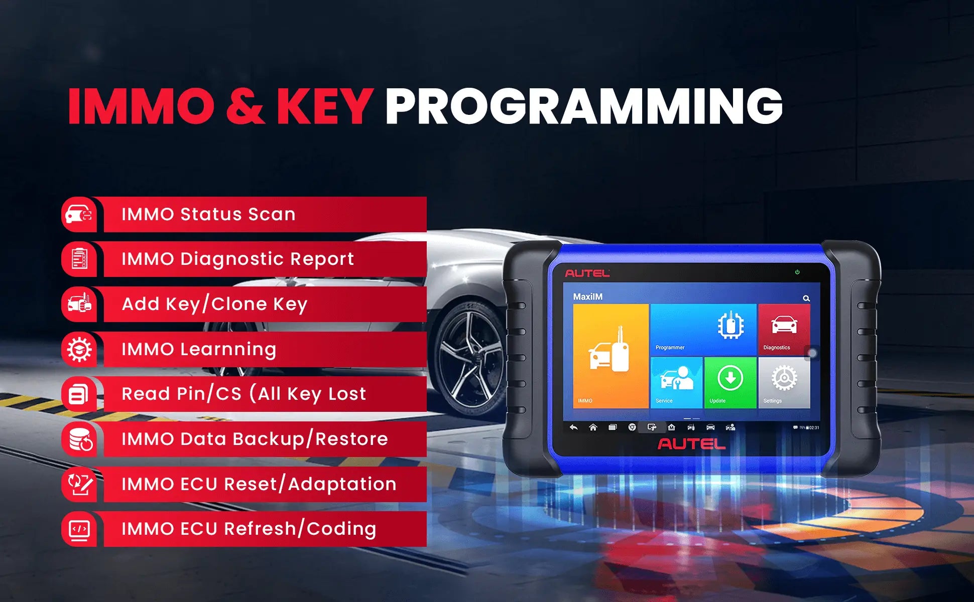 autel im508s IMMO & Key Programming