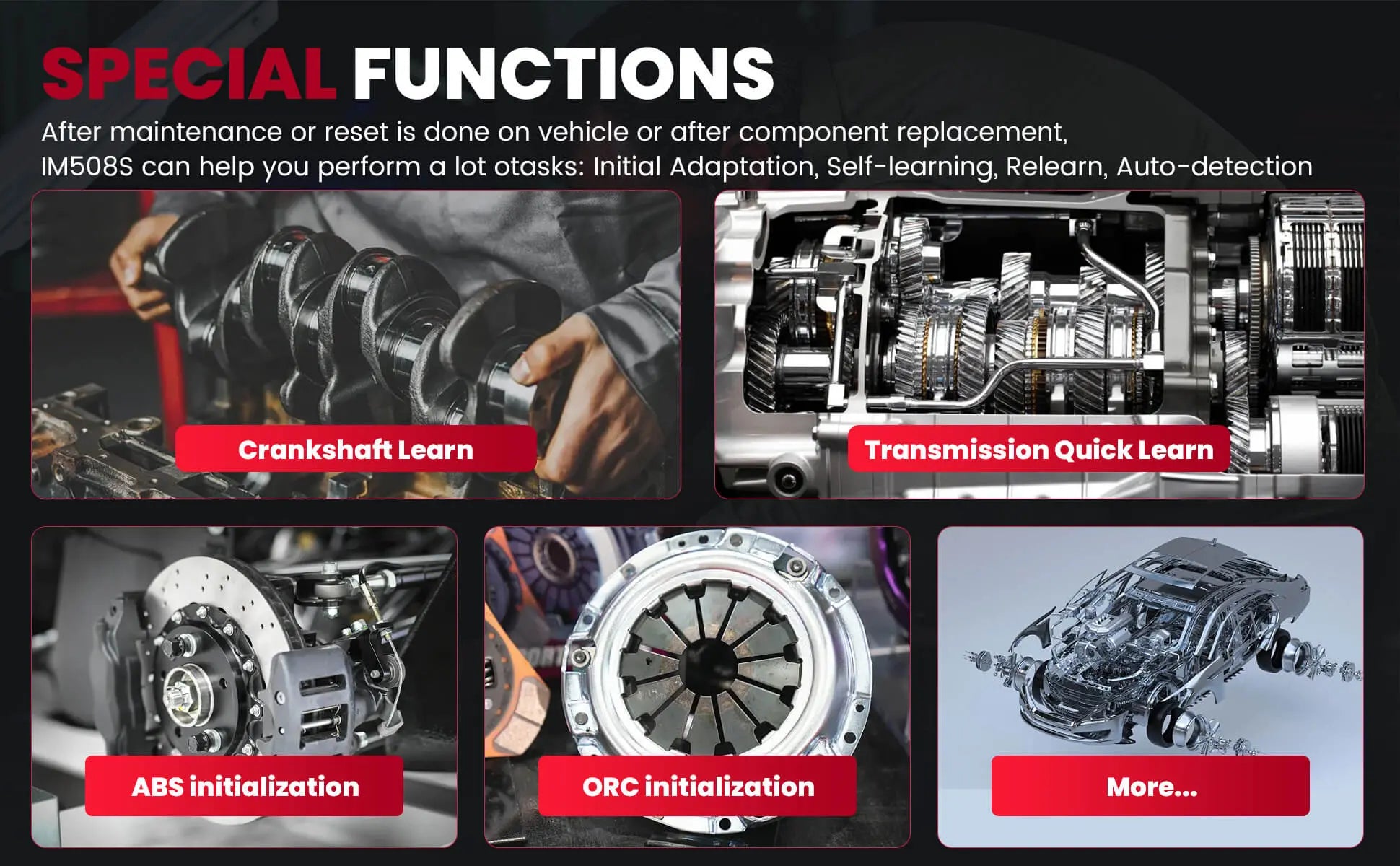 autel im508s & special functions