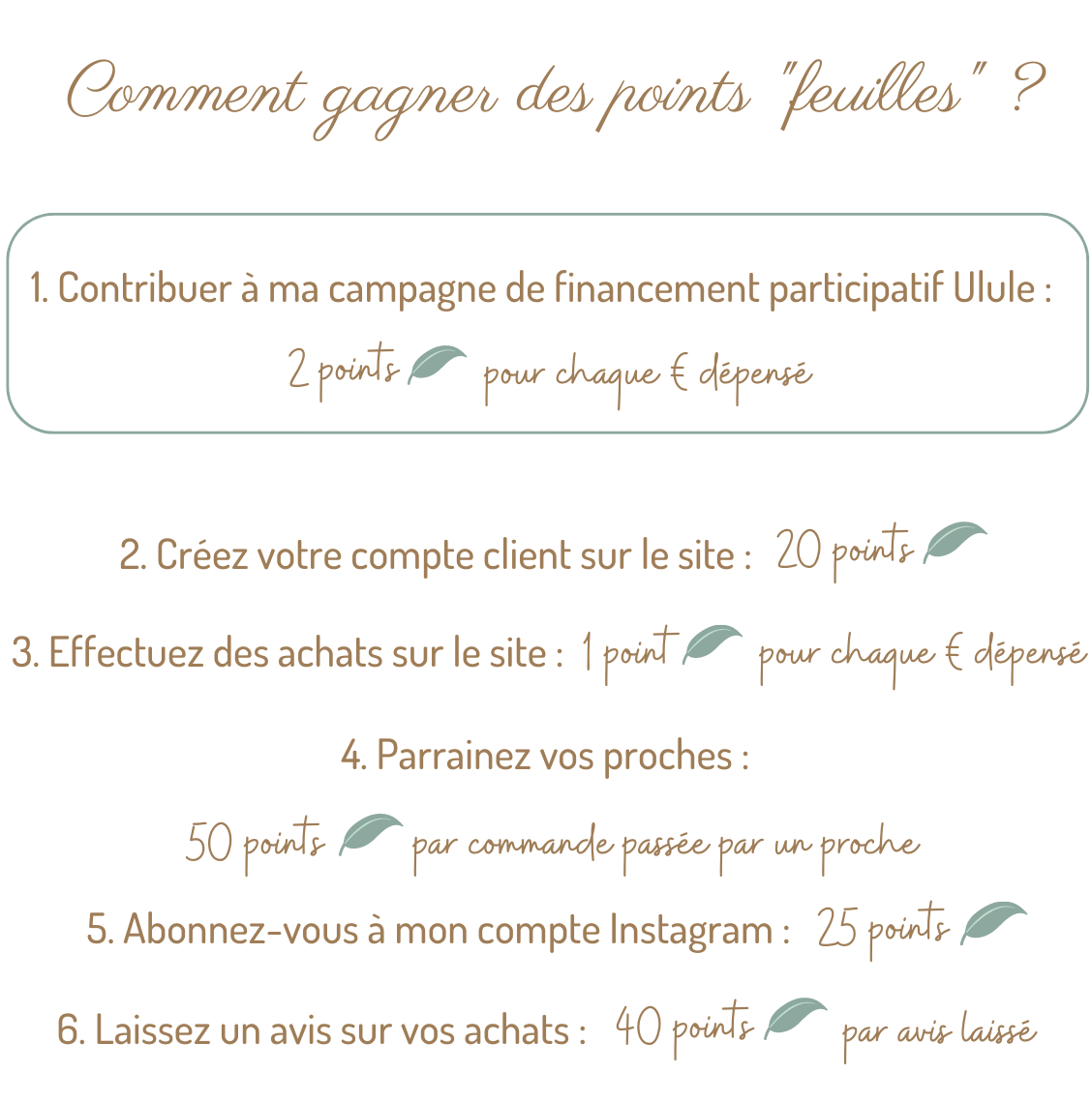 Comment gagner des points fidélité ?