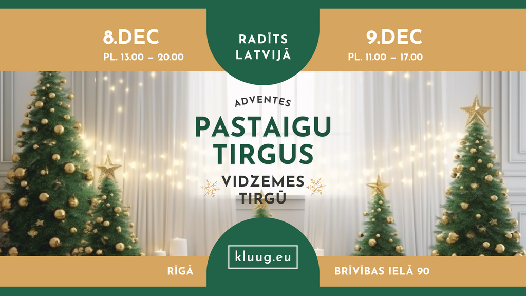 Ziemassvētku tirdziņš Rīgā. Adventes pasākums 8. un 9. decembrī centrā Vidzemes tirgū.